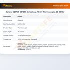 Garland G01754-36 Thermocouple Snap Fit 36" 20-30mV 1980 Series