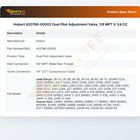 Hobart 420786-00002 Dual Pilot Adjustment Valve, 1/8 MPT X 1/4 CC