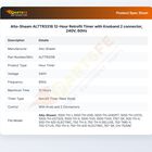 Alto-Shaam ALTTR3318 Oven Timer Retrofit Kit Knob & 2 Connector 12-Hour 240V 60Hz