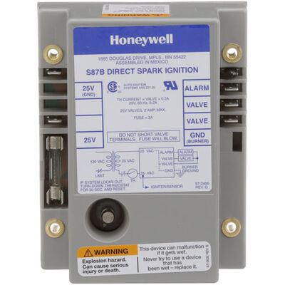 Cleveland 3546 Steamer Direct Spark Ignition Module/ 4 Sec Lockout Single Electrode  25V