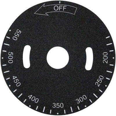 Hobart 498037-A Plate,Temp Dial , 200-550F