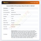 Garland G02952-01P Oven Blower Wheel 10-3/4D X 1-7/8W 5/8