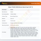 Hobart 715200-00002 Burner Base & Cap 5-5/8"  CI