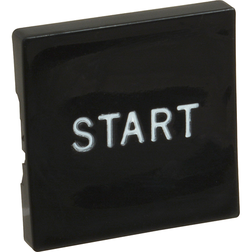 Oliver Products OLI5708-6100 Black Square Button with Start Marking