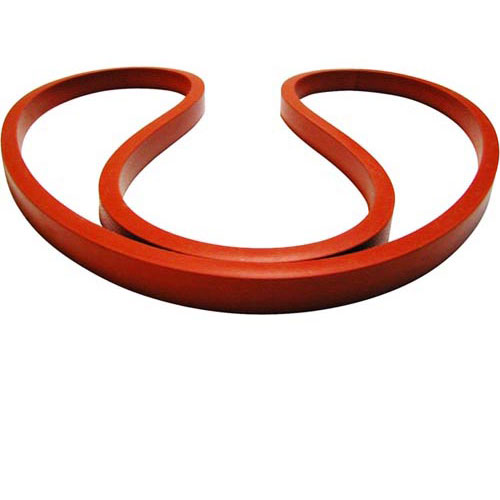 BKI (Barbeque King) G0016 Fryer Lid Gasket Orange Silicone 18" OD X 0.646" X 0.420"
