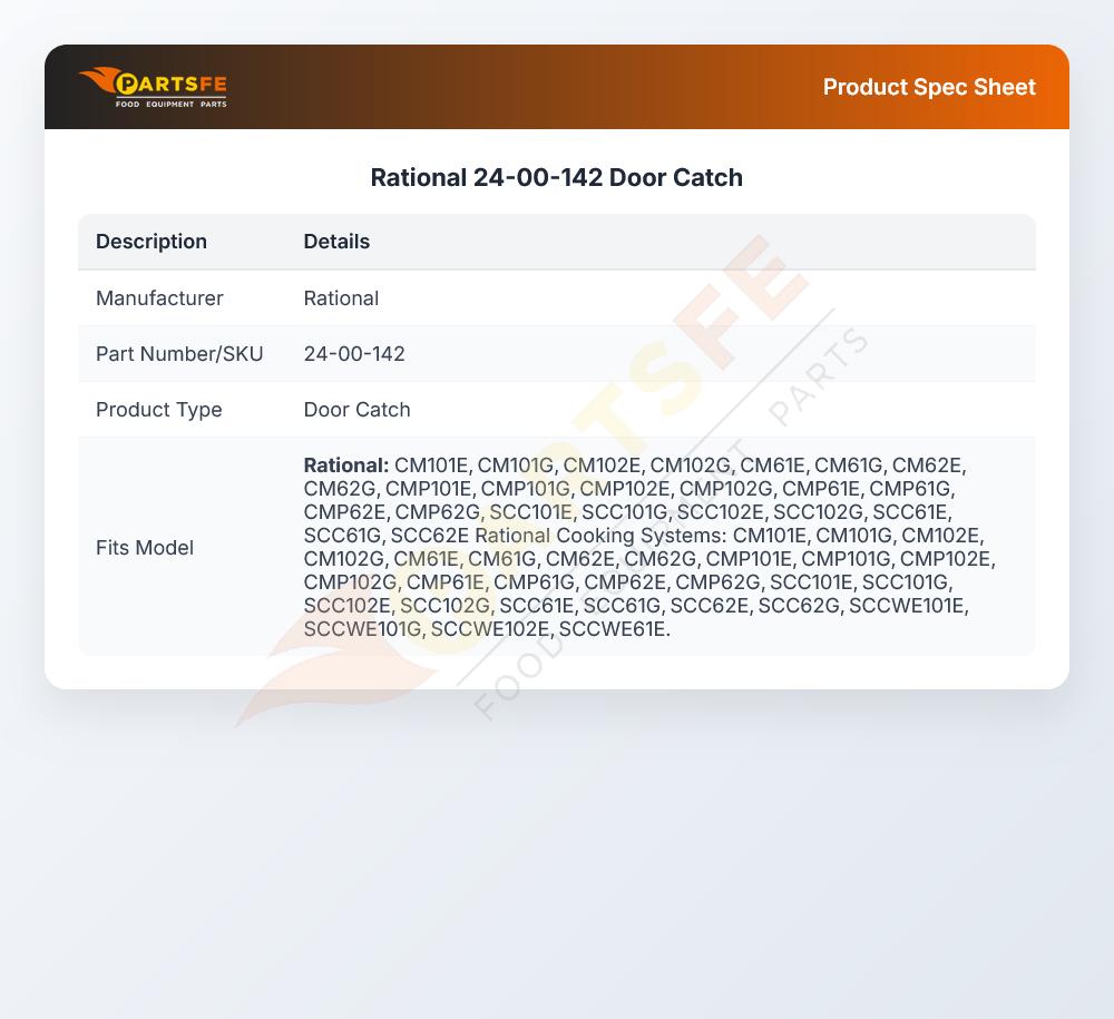 Rational 24-00-142 Door Catch