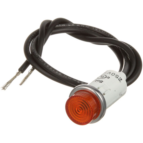APW 63012 250v Amber Signal Light With/ 1/2" Hole