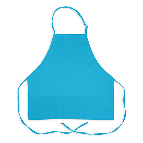 KNG 1040TEA Adjustable Bib Apron Teal 3 Pockets 27"
