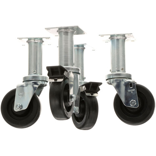 Pitco B3901504 Fryer Wheel Casters 4" 9" Lift 4/Pack