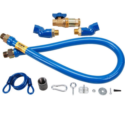 Dormont 1675KITCF2S48 Heavy Duty Gas Hose Kit 3/4" X 48"