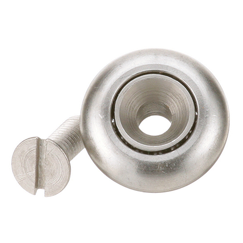 APW 33858 S/S  Drawer Slide Bearing Roller W/ Screw and Stud, 1-3/32" x 3/8" x 1/4"-20