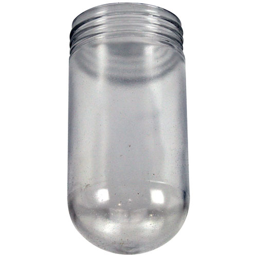 Standard Keil 6416-1026-6401 Plastic Coated Tempered Glass Globe, 3-1/4" DIA. X 6-3/4" Long