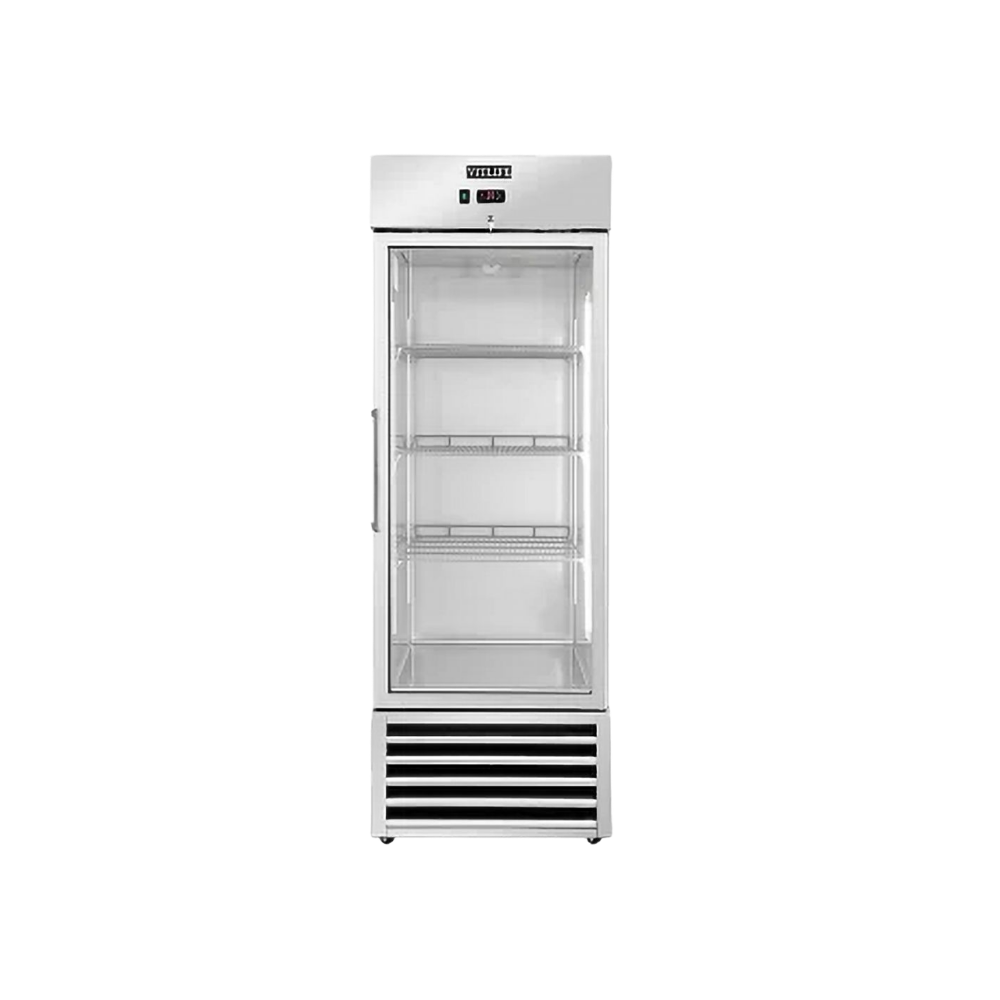 VITLIFE Commercial VRB27RG 27" Glass Door Reach-In Refrigerator, 21 Cu. Ft.