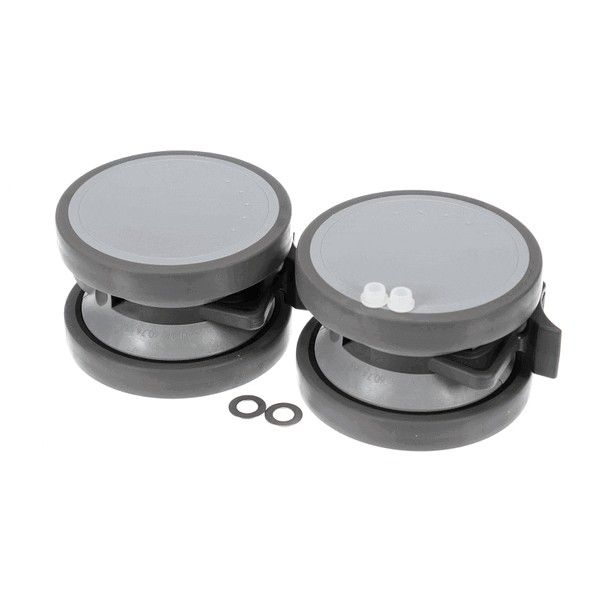 Rational Cooking Systems 87.01.934S Caster W/Brake 125mm Gray/Black