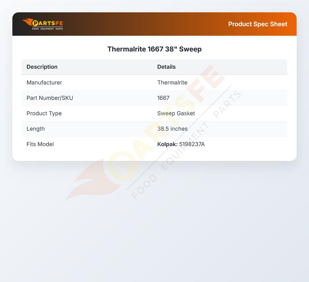 Thermalrite 1667 38" Sweep