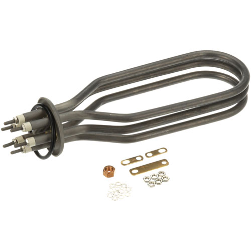 Hobart 00-119078-00007 Dishwasher 3" Round Flange Immersion Element W/ 3" Round Rubber Gasket,200/240V 5000/7200W 3PH