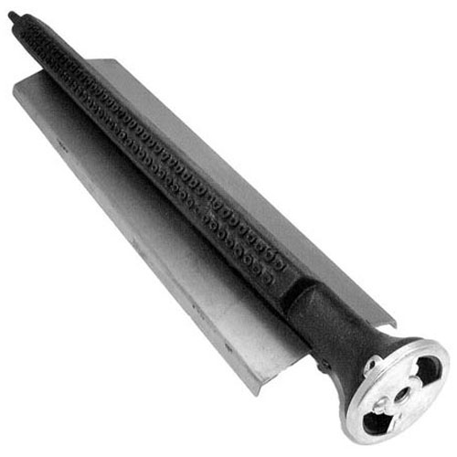 Vulcan Hart VH700871-4 Griddles Broiler Burner W/shield, Deflector & Air Shutter, 16-1/2" X 4-3/8" Shield, Opening 2.408", Air Shutter W/ 7/16" Hole