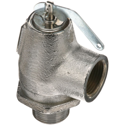 Garland 076005-2 Chrome Steam Safety Relief Valve, 3/4"MPT X 3/4"FPT, 25 PSI