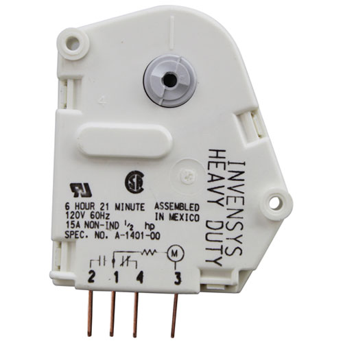 Glastender 6001397 25 Minute Defrost Timer, 120V, 15A