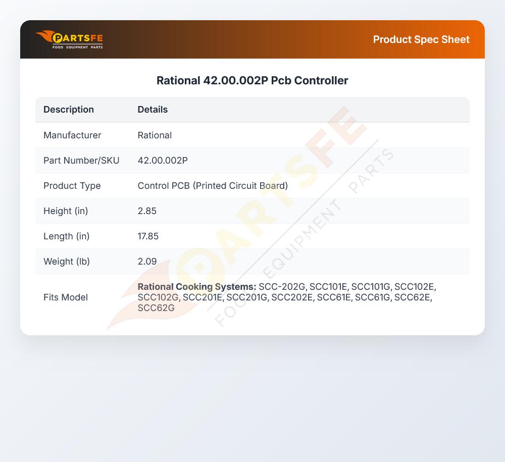 Rational 42.00.002P PCB Controller