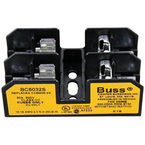 Cleveland 109374 Fuse Block 2-Pole 30 Amp
