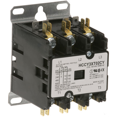 Vulcan Hart 00-840115 Oven 3-Pole Contactor W/ 10/120 Volt