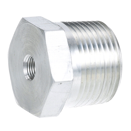 Cleveland 06230 1" MPT OD Aluminum Compartment Drain Fitting W/ 1/4" & 1/8" FPT