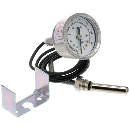 Jackson 66851116848 Dishwasher Rinse Temperature Gauge 5/8" U-Clamp 2" Dial
