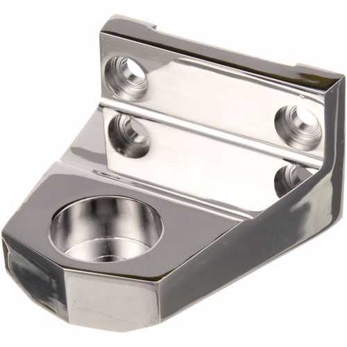 Jade Range 3010400100 Door Rod Handle Bracket 1-3/4" X 2-3/4" Base Chrome Plated