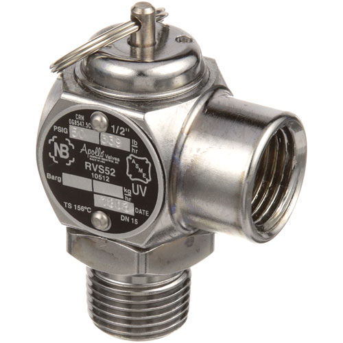 Groen 10-512S50 Steam Safety Relief Valve 1/2" NPT Chrome