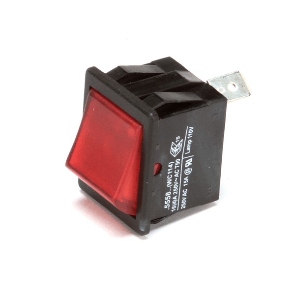 Curtis WC-114R Rocker Switch SPST 15/16" X 1-1/8"