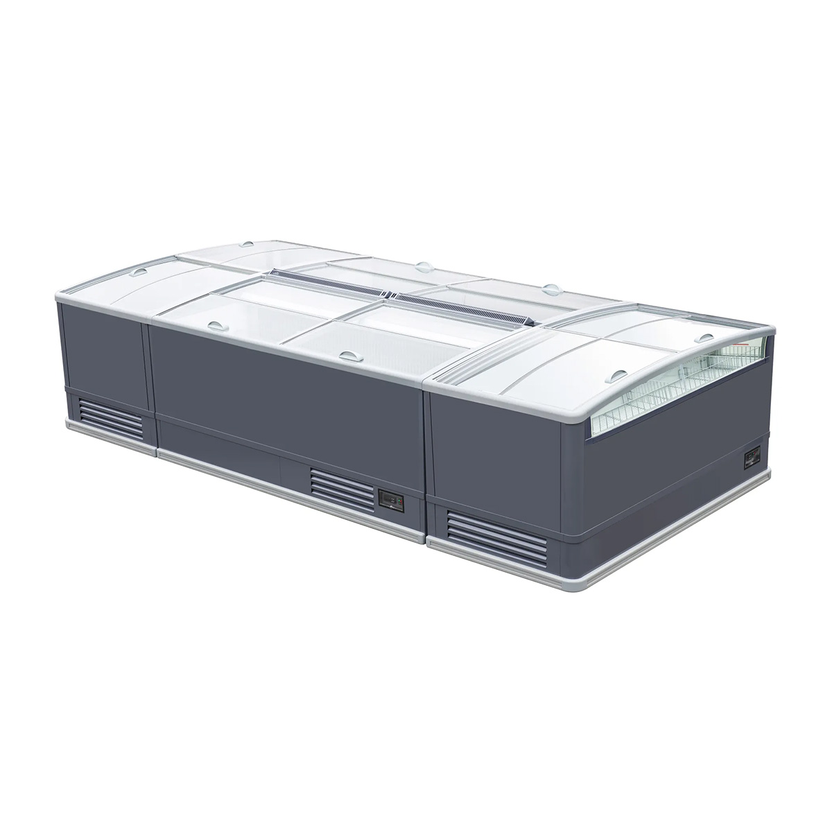 VITLIFE Commercial VKIF-P2009FG-E 79.1" Island Freezer Merchandiser, 26.8 Cu. Ft.
