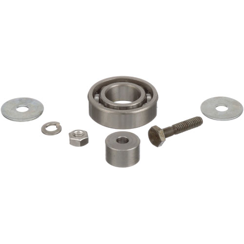 Southbend 4440006 Outer Rack Front Roller Bearing, W/bushing,2EA Flat Washers, 1 EA 1-1/4" X 1/4" HH/CS, Nut, Lock washer for Broiler
