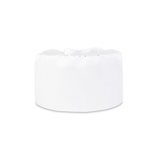 Allpoints 3046WHT Kng Chef Beanie Hat White Mesh Top