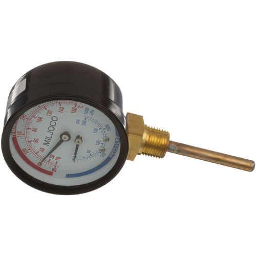 Hatco 03.01.003.00 3" Dual Scale Pressure/temp Gauge W/ 2-1/2" Probe 1/2" MPT