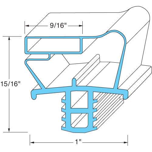 Delfield 1702640 Refrigerator Door Gasket