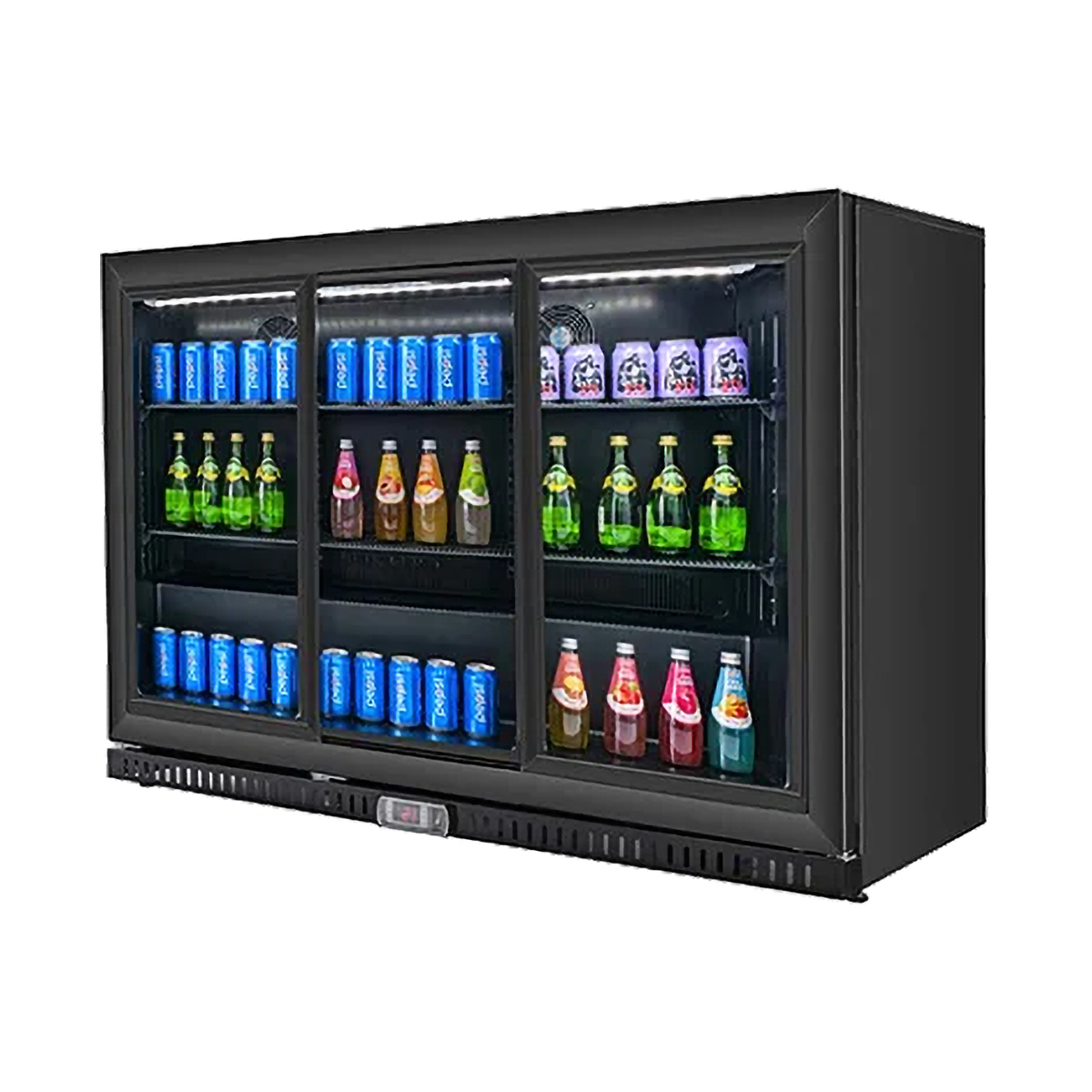 VITLIFE Commercial VBBT-338S 53" Back Bar Cooler 11.6 Cu Ft, Sliding Doors