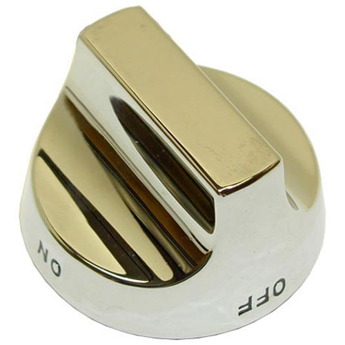 Dynamic Cooking Systems 14112-01 Burner Valve Knob with metal, 2-1/2" DIA, ON-OFF,