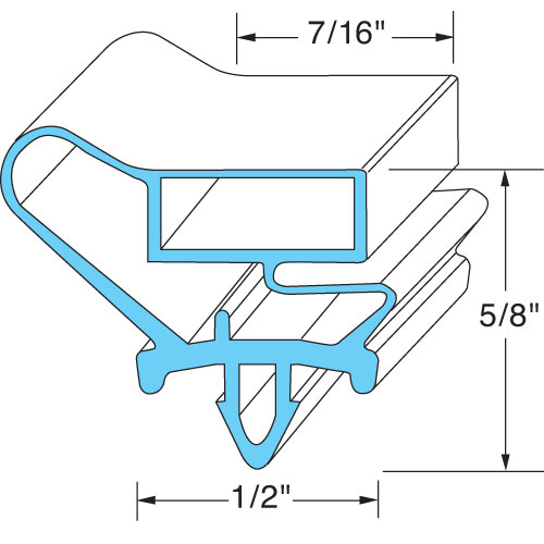 Beverage Air 712-013C07 Door Gasket 21 1/2" X 31 1/2"