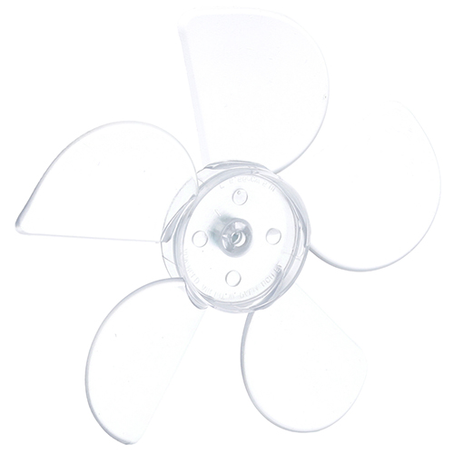 Delfield 3516172-S 5-Blade Fan W/0.181" Hole CCW Clear
