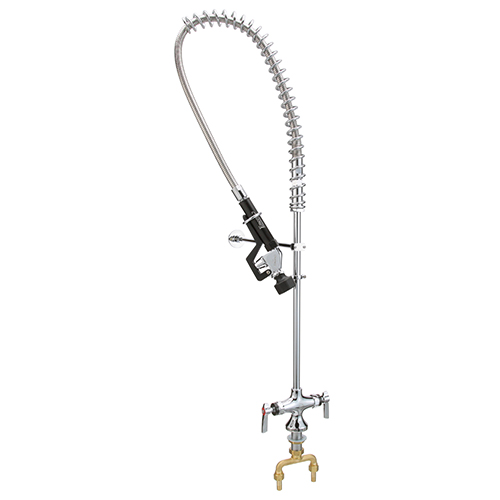 Component Hardware Group KL53-1000-BR 8" Wall Mount Pre-Rinse Assembly W/Bracket