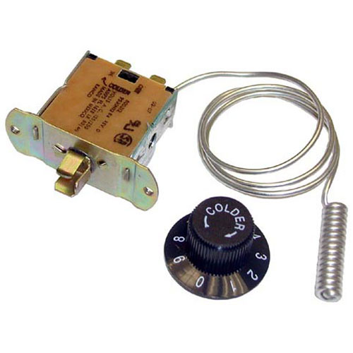 Ranco A30-323 Freezer Control W/ Dial , 3/8" X 1-1/2" Coiled Bulb & Slot Stem