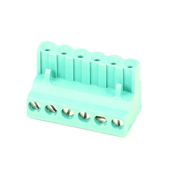 True 943173 6-Pole Connector Green LAE OMC1F06001