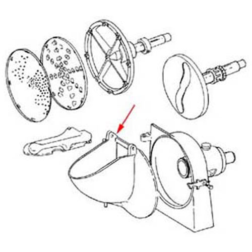 Intedge VS99D Mixer Door Shredder Attachment