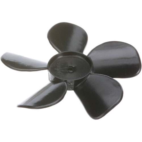 Randell RFFAN006 5 Black Plastic Fan Blades, 5-1/2", CW Rotation, 3/16" Hole