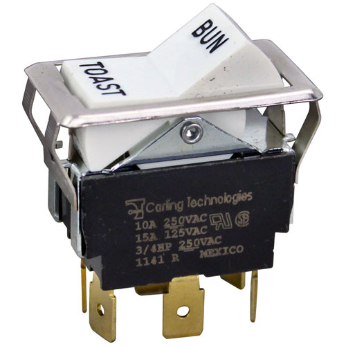 Bun-Toast Switch7/8 X 1-1/2 Dpdt For Savory - Part# 21351sp