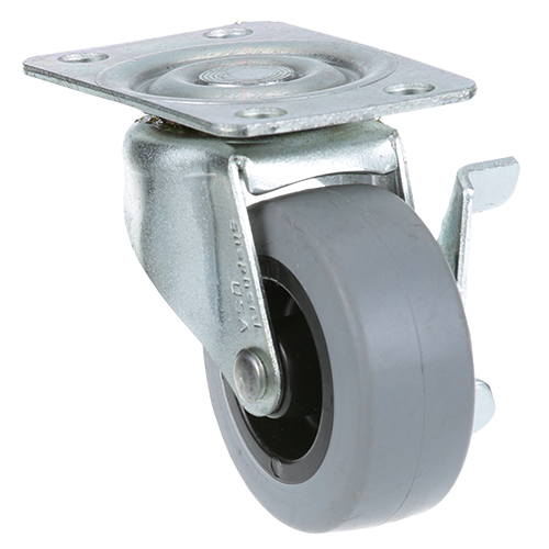 Dean 824-1089 Swivel Plate Caster , 2",W/Brake