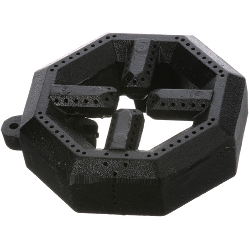 Dynamic Cooking Systems 12123 Open Top Burner 6-1/4" Mounting Ear 6" DIA 8 Sided 4-1/8" Burn