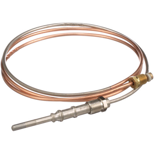 Johnson Controls K16RA-48H Coaxial Thermocouple 48" Thick Capillary Nickel Plated 11/32"-32 20-30mV