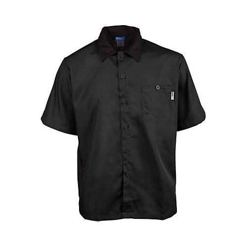 Allpoints 2240BKBK2XL KNG 2Xl Chef Shirt Active Black SS